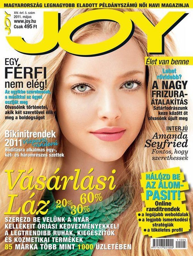JOY  magazine side cover  May 2011