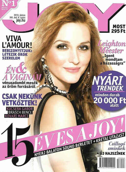 JOY  magazine side cover  June 2013