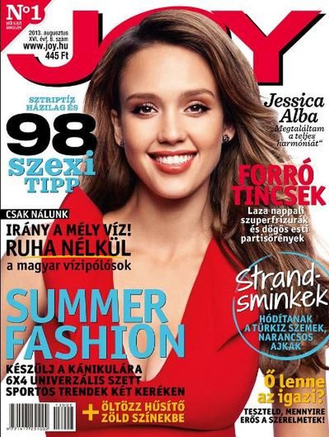JOY  magazine side cover  August 2013