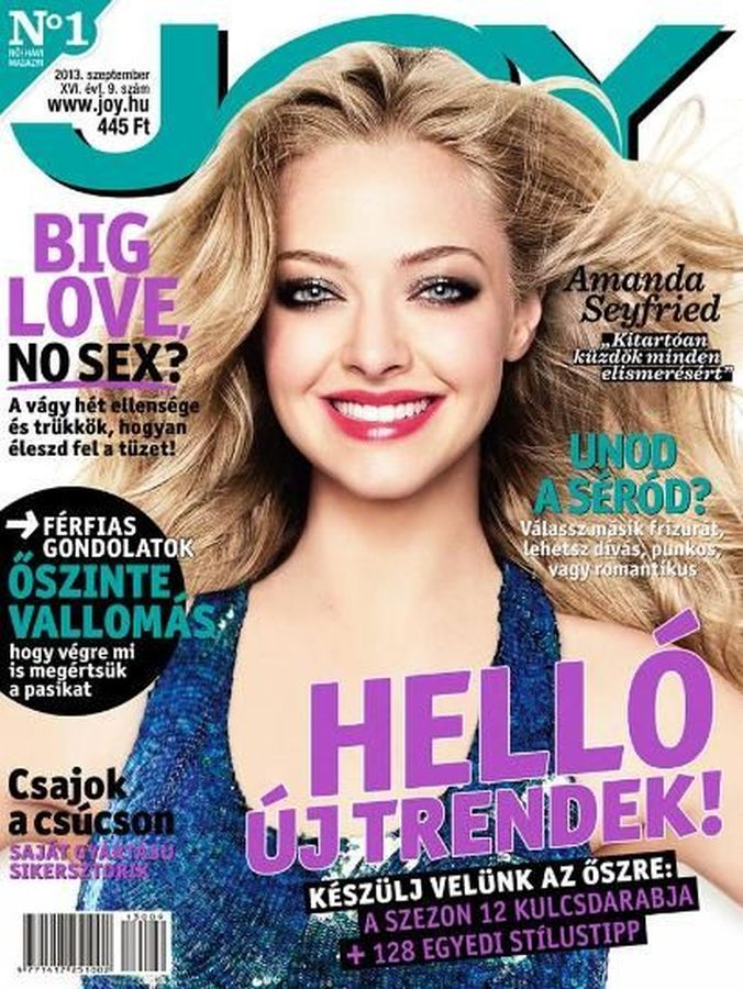 JOY  magazine side cover  September 2013