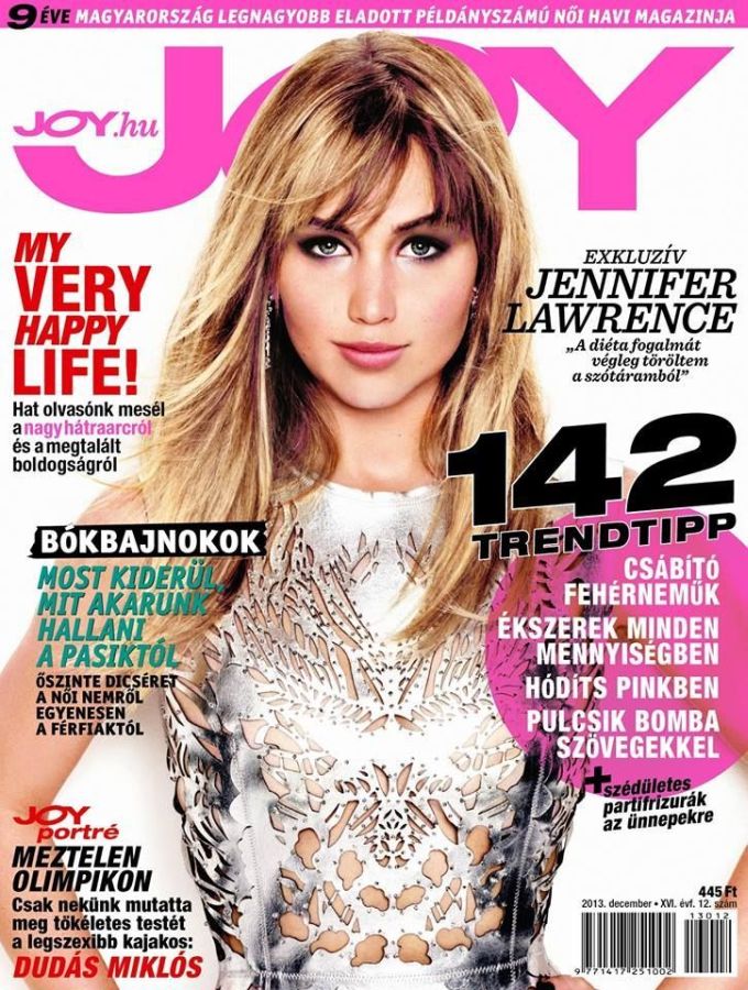 JOY  magazine side cover  December 2013