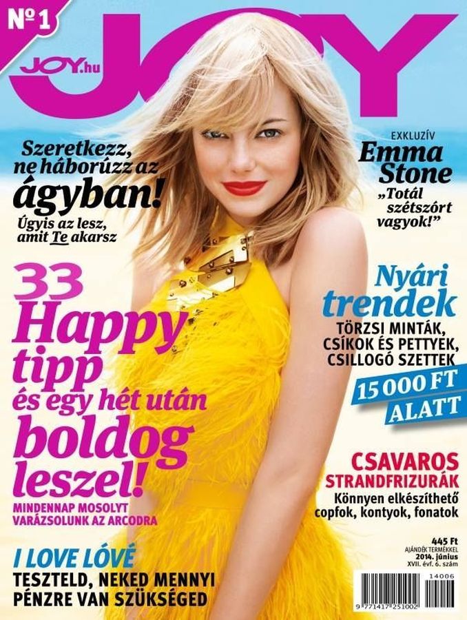 JOY  magazine side cover  June 2014