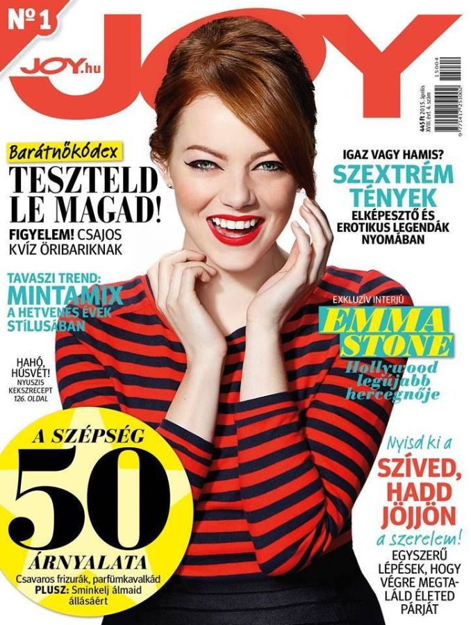 JOY  magazine side cover  April 2015