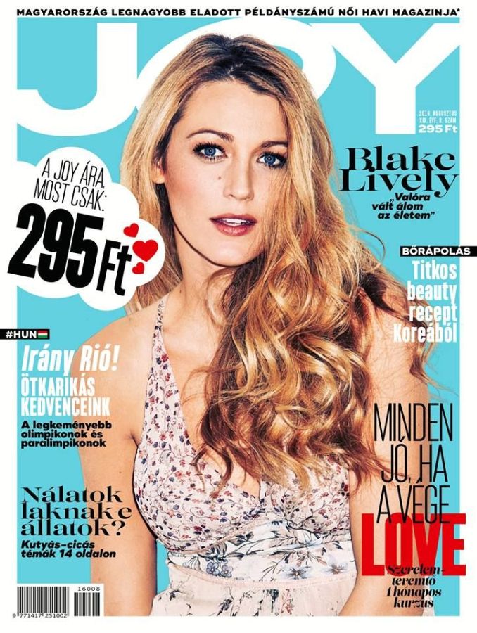 JOY  magazine side cover  August 2016
