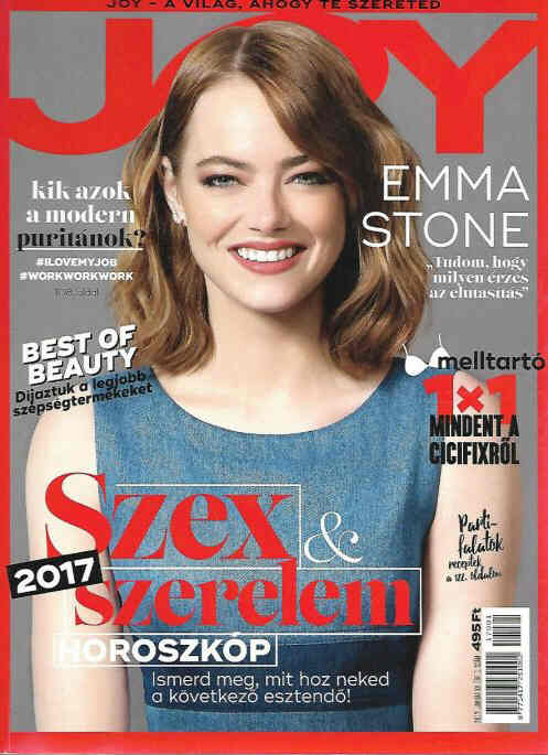 JOY  magazine side cover  January 2017