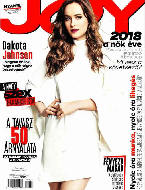 JOY  magazine side cover  March 2018