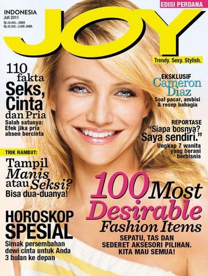 JOY INDONESIA magazine side cover  July 2011