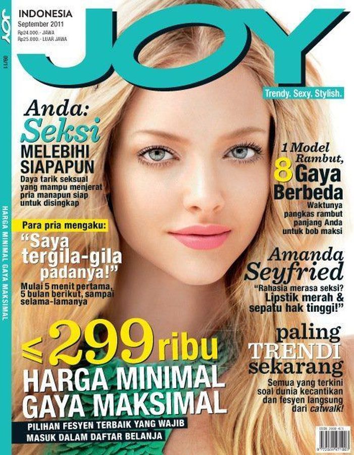 JOY INDONESIA magazine side cover  September 2011