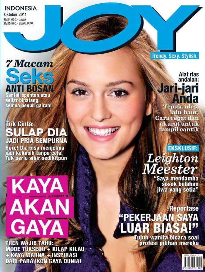 JOY INDONESIA magazine side cover  October 2011