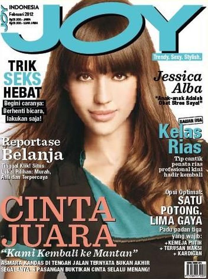 JOY INDONESIA magazine side cover  February 2012