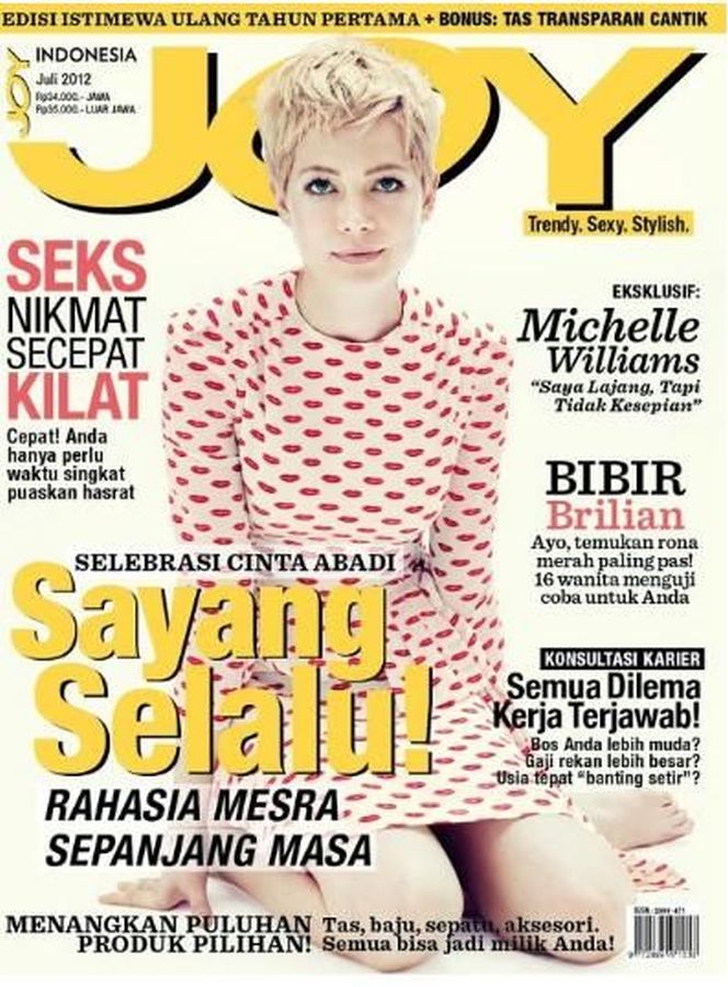 JOY INDONESIA magazine side cover  July 2012
