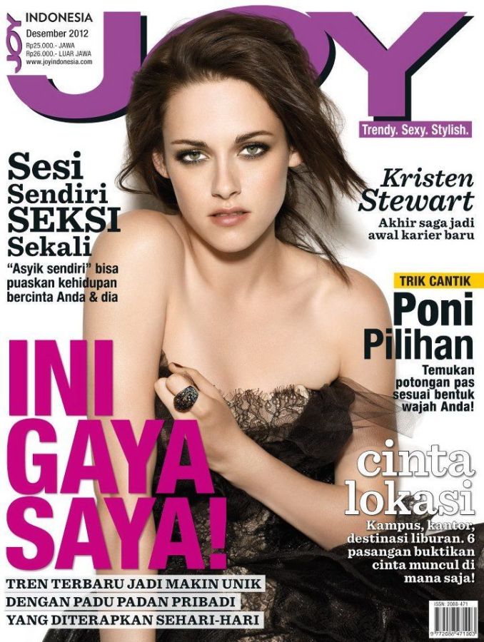 JOY INDONESIA magazine side cover  December 2012