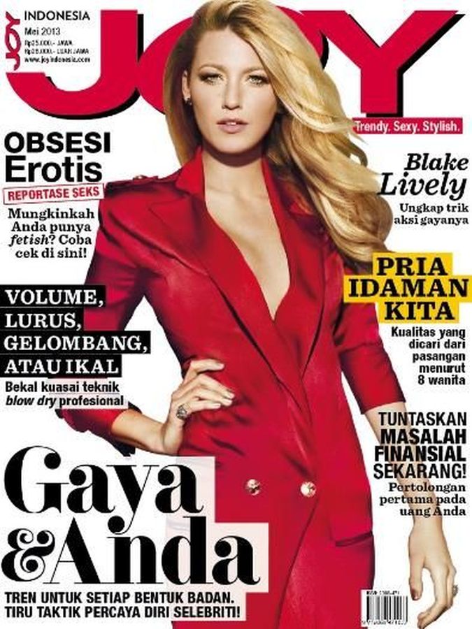 JOY INDONESIA magazine side cover  May 2013