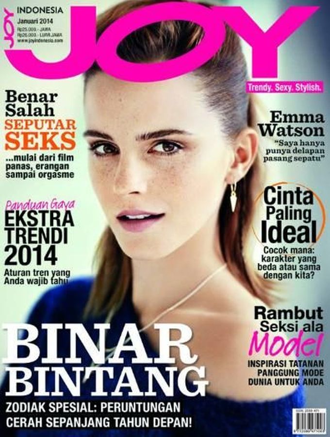 JOY INDONESIA magazine side cover  January 2014