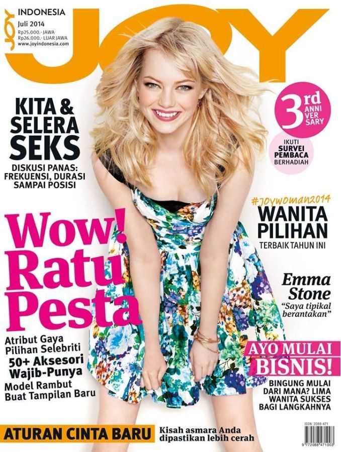 JOY INDONESIA magazine side cover  July 2014