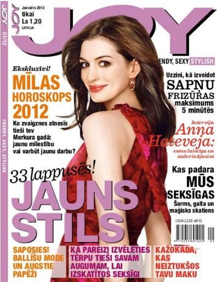JOY LATVIA magazine side cover  January 2012