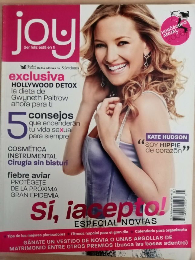 JOY MEXICO magazine side cover  February 2006