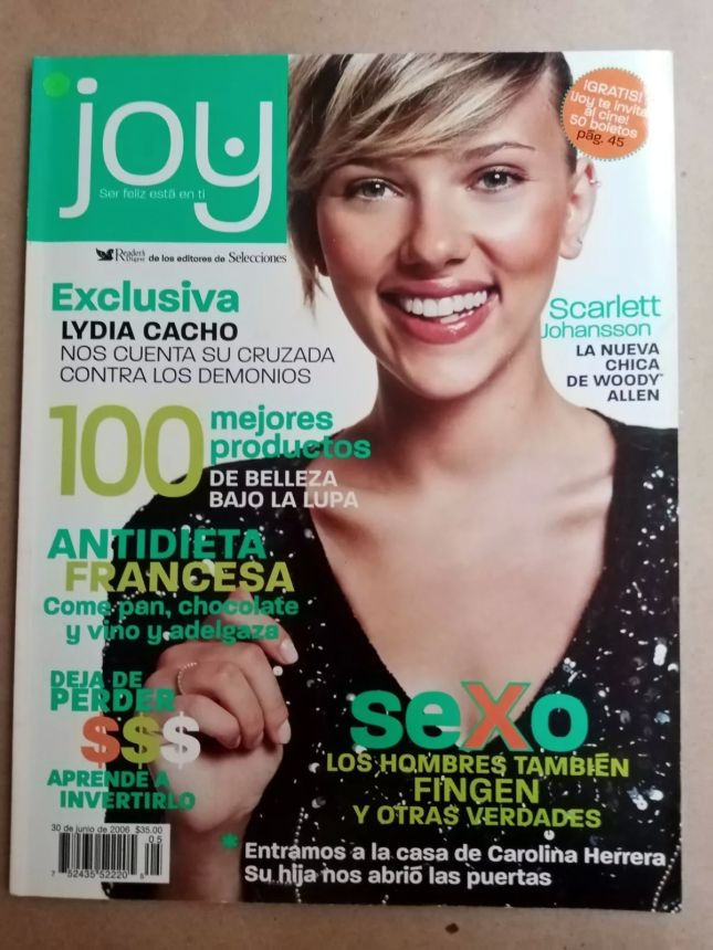 JOY MEXICO magazine side cover  June 2006