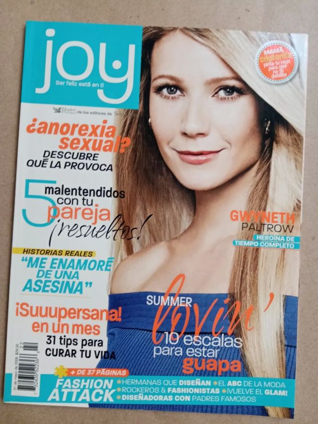 JOY MEXICO magazine side cover  May 2008