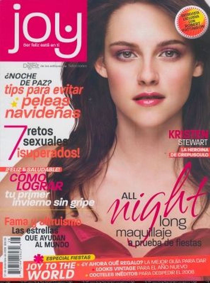 JOY MEXICO magazine side cover  December 2008