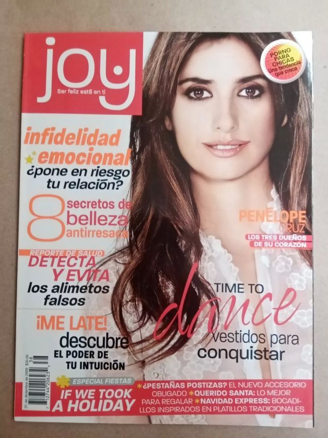 JOY MEXICO magazine side cover  December 2009