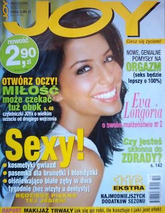 JOY POLAND magazine side cover  October 2006