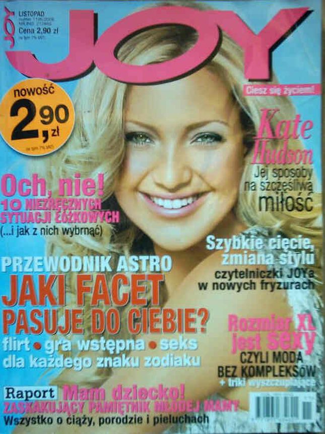 JOY POLAND magazine side cover  November 2006