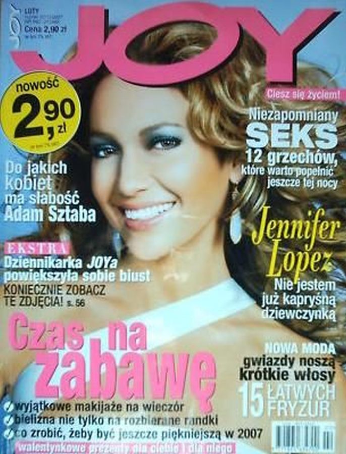 JOY POLAND magazine side cover  February 2007