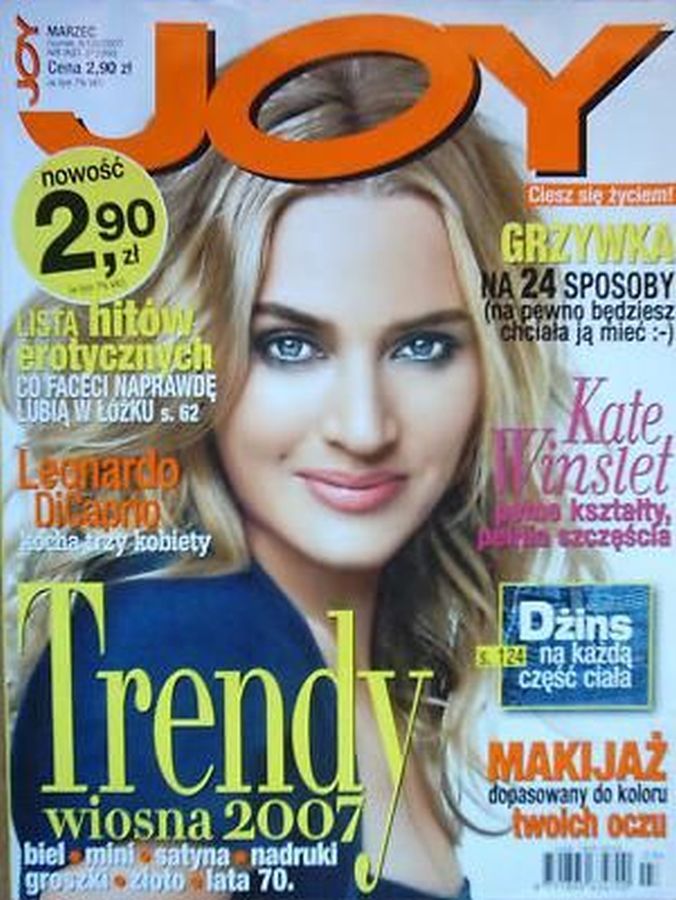 JOY POLAND magazine side cover  March 2007