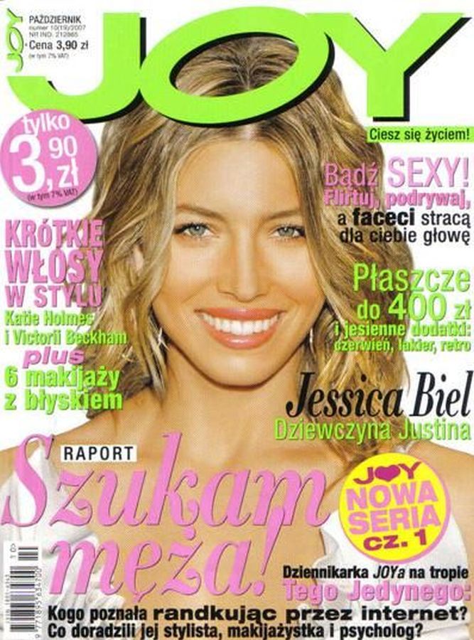 JOY POLAND magazine side cover  October 2007