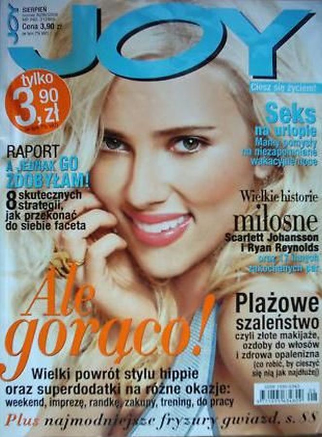 JOY POLAND magazine side cover  August 2008