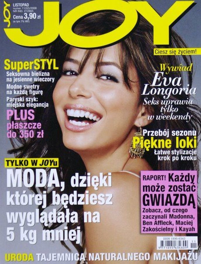 JOY POLAND magazine side cover  November 2008