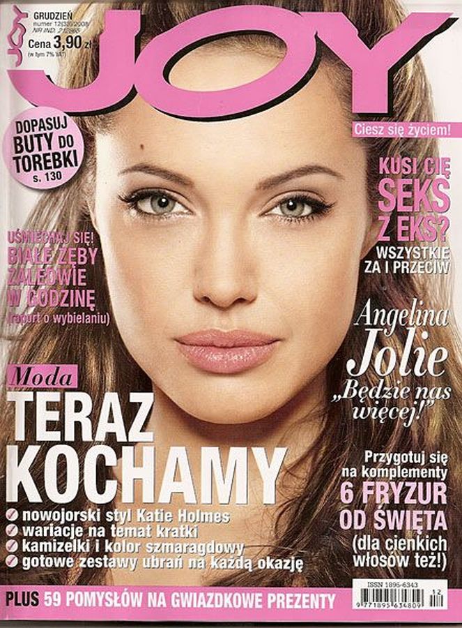 JOY POLAND magazine side cover  December 2008
