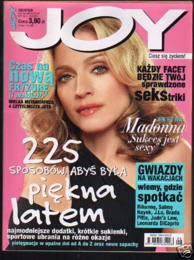 JOY POLAND magazine side cover  August 2009