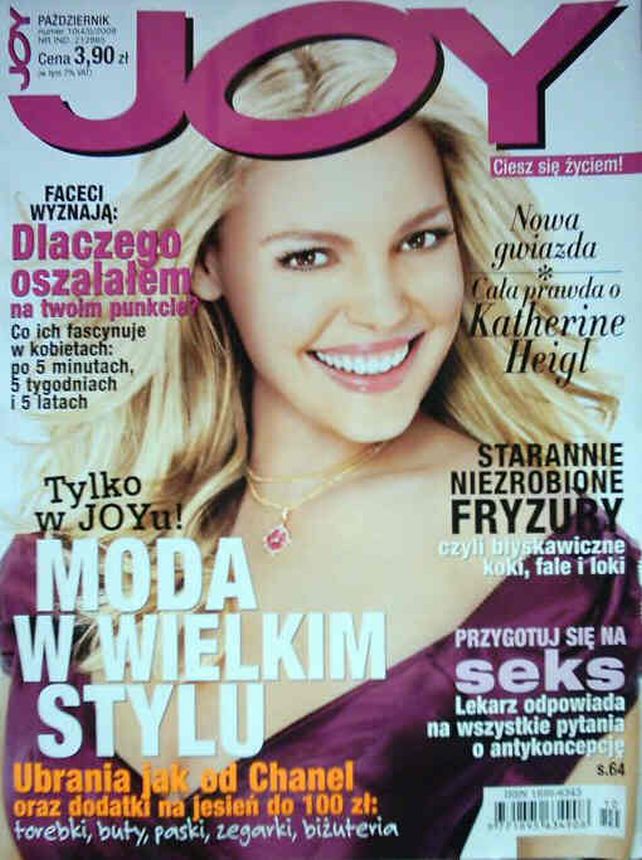 JOY POLAND magazine side cover  October 2009