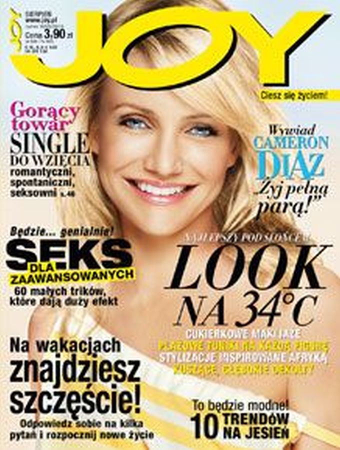 JOY POLAND magazine side cover  August 2010