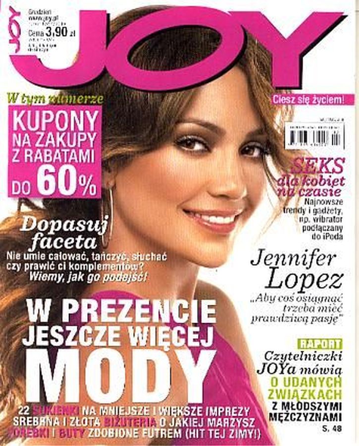 JOY POLAND magazine side cover  December 2010