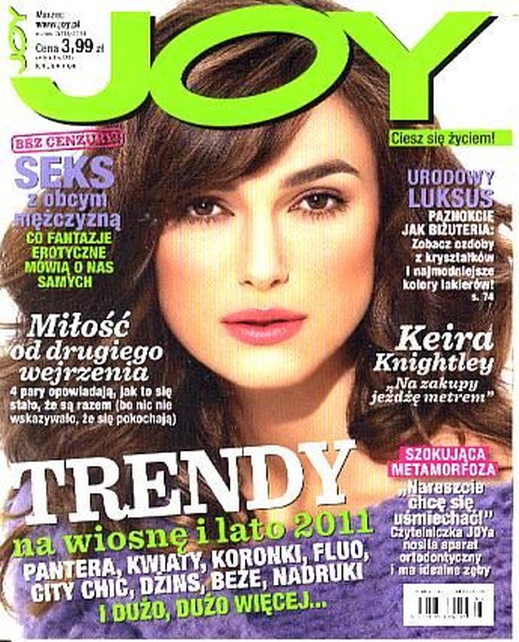 JOY POLAND magazine side cover  March 2011