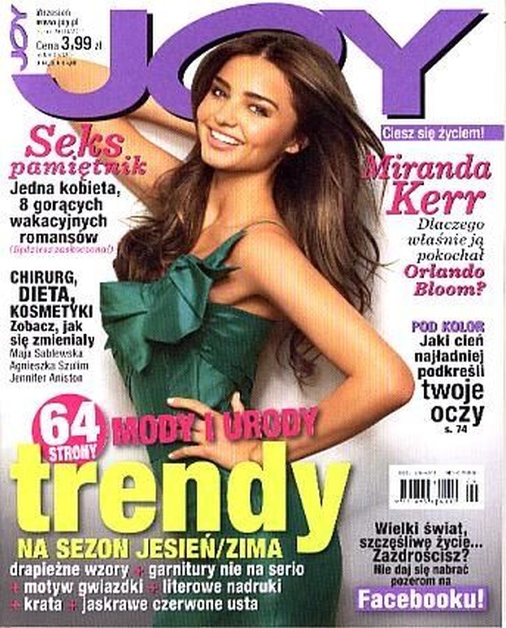 JOY POLAND magazine side cover  September 2011