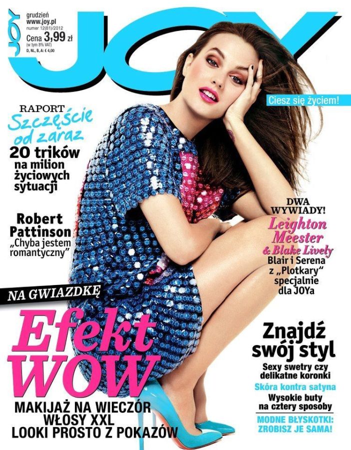 JOY POLAND magazine side cover  December 2012