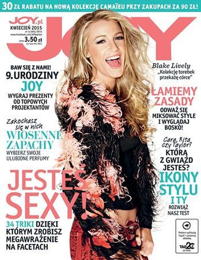 JOY POLAND magazine side cover  April 2015