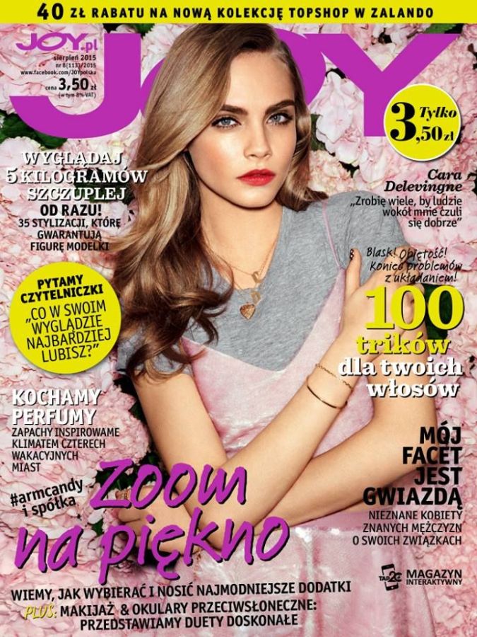 JOY POLAND magazine side cover  August 2015
