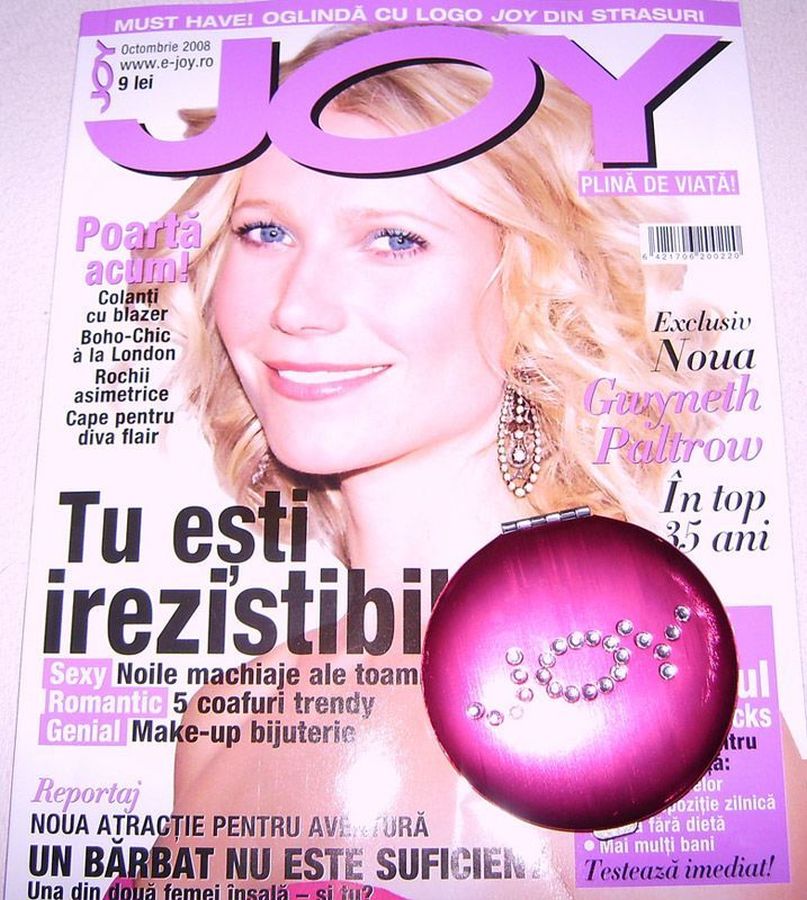 JOY ROMANIA magazine side cover  October 2008