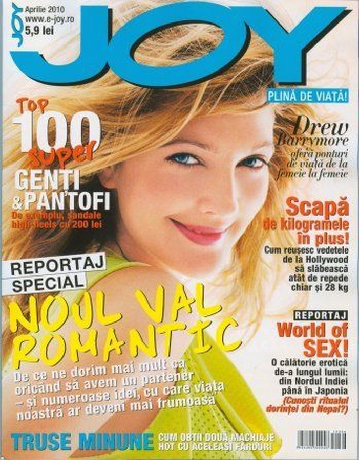 JOY ROMANIA magazine side cover  April 2010