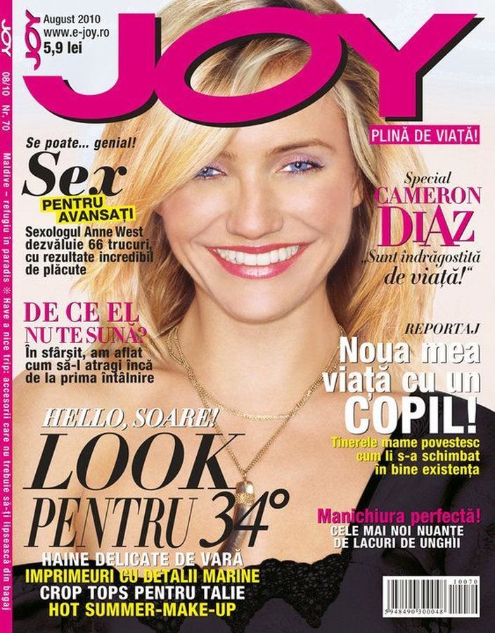 JOY ROMANIA magazine side cover  August 2010