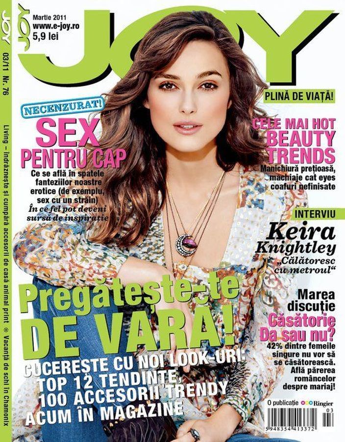 JOY ROMANIA magazine side cover  March 2011