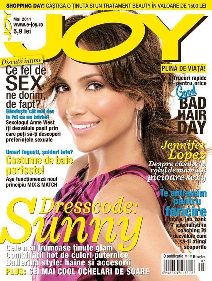 JOY ROMANIA magazine side cover  May 2011