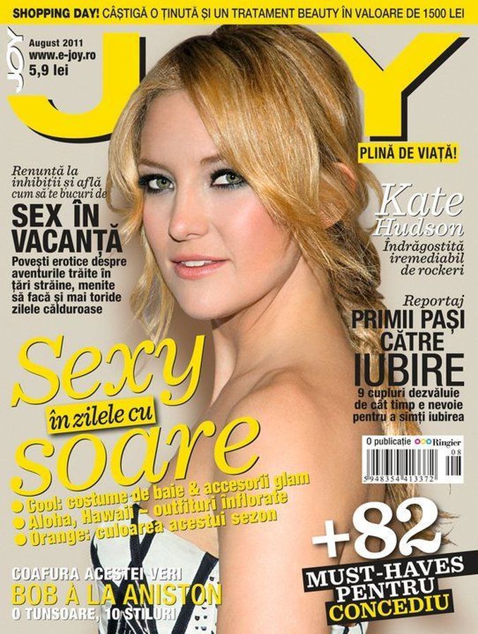 JOY ROMANIA magazine side cover  August 2011