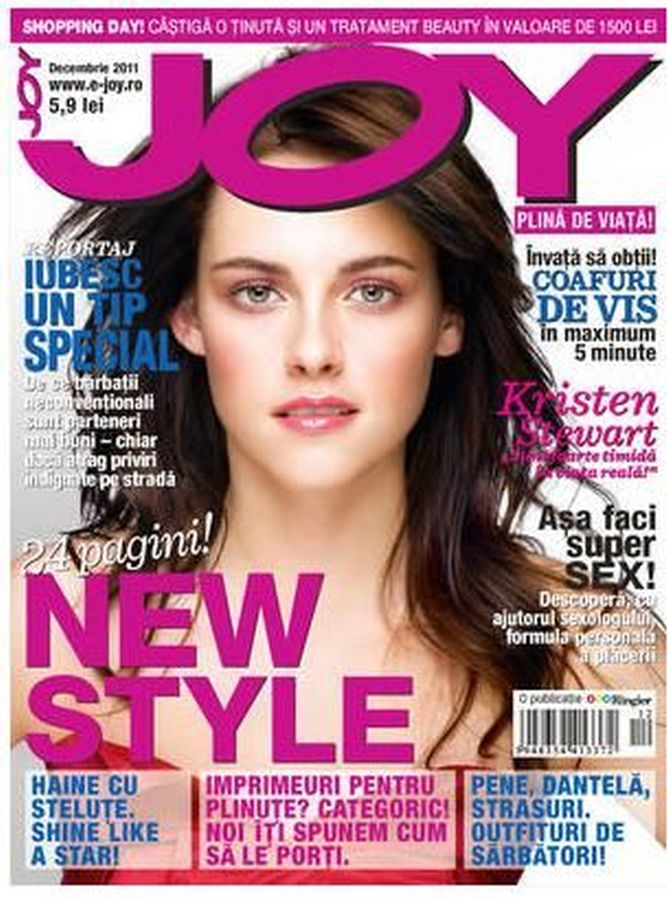 JOY ROMANIA magazine side cover  December 2011