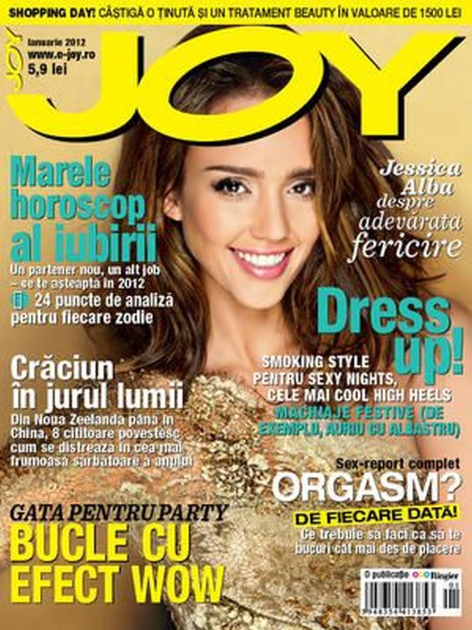 JOY ROMANIA magazine side cover  January 2012